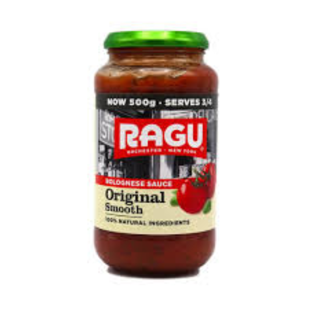RAGU ORIGINAL SMOOTH BOLOGNESE SAUCE 500G